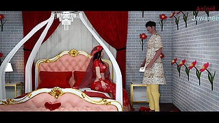 Hardcore Sex on First Night Between Bride and Groom
