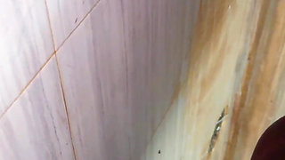 Single BBW Hot Girl After Sex She Is Pee in Public Toilet - Hairy Big Pussy