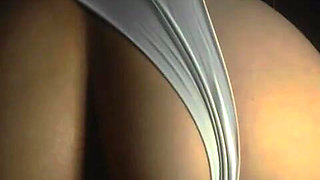 Stepson Managed to Record Stepmother with Her Panties Pulled to the Side in the Dark of the Bedroom, Doggy-style