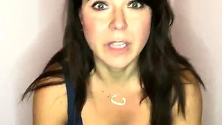 Cute curly brunette solo webcam masturbation