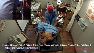 Lotus Lains’ New Student Gyno Exam By Doctor From Tampa On Spy Cam