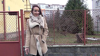 Brunette Francys in raunchy reality, bouncing fakes while getting it hardcore