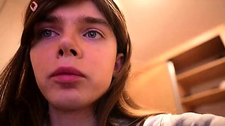 Curly Blonde Teen Records Solo Dildo Masturbation More at