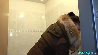 Toilet Screw With Sultry Big Juggs Babe 1 - Public A