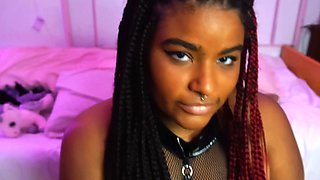 BBW black girl is going serve her white master (IMPACT PLAY)