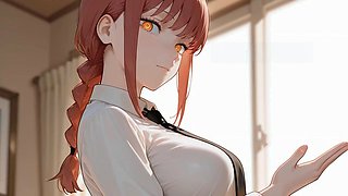 Femdom, chainsaw man, anal creampie