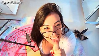 Boss Fucks Latina Secretary with Big Tits & Glasses - Rough Doggystyle POV
