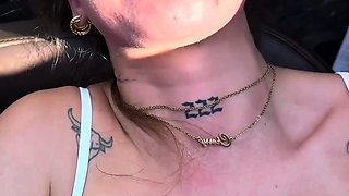 -OF-CherryLace- Hard- Rough Car Sex with The Flesh Mechanic