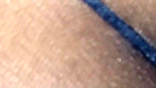 Ass in Pantyhose Being Rubbed with It