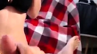 Hot Brunette Girlfriend POV Blowjob