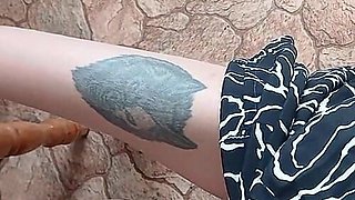 Schoolgirl in a Summer Dress Masturbates