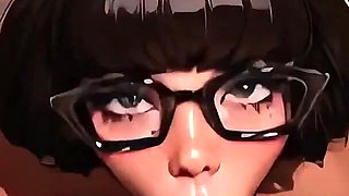 Velma Dinkley Sloppy Blowjob POV