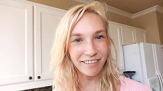 Teen Claire and Stoney go wild in a steamy session filled with sucking, fucking from behind & more