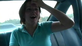 Alisha gives a blowjob to get out of a ticket