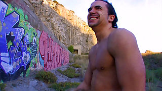 Outdoor foursome with two unleashed sluts