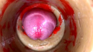 Camera deep inwards taut twat grips gigantic spunk blast 4k