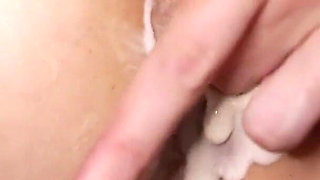 Anal play: whipped cream & strawberries