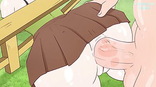 Alex got stuck in the fence on purpose and Steve fucked her! hentai porn anime sex 4K 2026