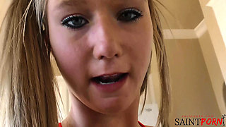 Hot Blonde Gets Fingered, Fucked Hard, and Filled Deep