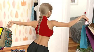 Part 1: My True Love - Petite Blonde with Big Boobs Gangbang in Bikini - LoveSkySan69