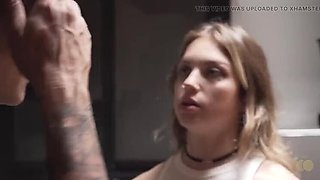 Blonde Wife Cheats on Hubby with Pizza Guy - Big Dick Cuckold Fuck & Cum in Mouth