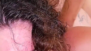 First Gangbang Ever for Horny Brunette with Creampies, Cum Swallow and Facials