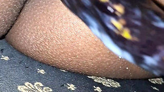 Desi girl masturbates with eggplant and moans loudly