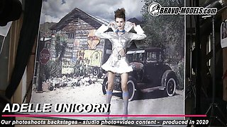 Sex hungry Adelle Unicorn and Adelle at reality clip