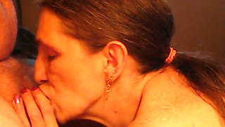 i love mouth fucking my pimp husbands cock i bang him balls deep with every stroke of mouth at the end you see a mouth full  cum