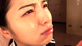 POV close up asian gf blowjob