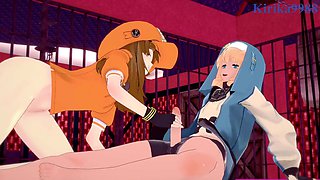 May and Bridget have heavy fuck-fest in a secret bedroom. - GUILTY GEAR -STRIVE- Manga Porn