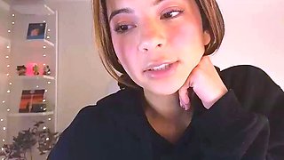 Shy brunette homemade amateur webcam teen