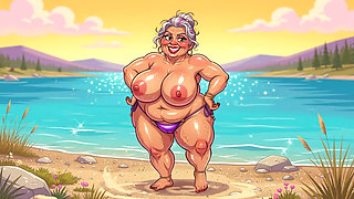 Topless Matures at the Lake