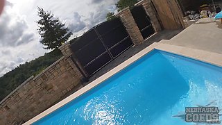 Sofie With Josie Skinny Dipping Private Pool Cold Water Hot Bodies