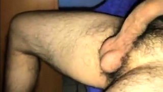 Huge UNCUT Latino Daddy's Cock Tease