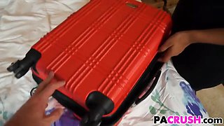 Beautiful stepdaughter Luzbel Is Wet