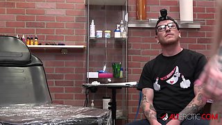Sully Savage Gets a Crazy Clit Tattoo and Blows Tattoo Artist Cock - AltErotic