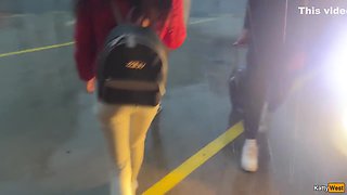 Katty West - Public Dick Flashing - Girl Saw My Dick On The Bus And Helped Me Cum With Her Hand