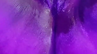 Pounding My Pussy with Big Dildo Stimulating My Big Clit