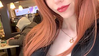 Having fun at a mcdonalds