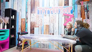 Tattooed Couple Fuck With Big Cocks Merry Gets Inked Foursome