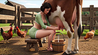 Dawn's Gentle Harvest - Scandinavian Peasant Wife Awaits Her Love (Created by AI)