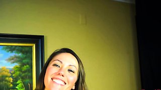 Zoey is masturbating in this porn casting