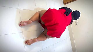 When my parents are not at home, our home maid clean my room, then i fuck her big ass because she was doggy style