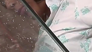 Hot Baths Scene-1_brunette with a Big Ass Enjoys Having Sex in the Bathroom While Wearing a Thong.