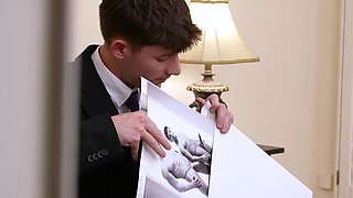 OMG! Twink is caught jerking off!
