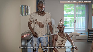 Diana Episode 15: My Wife's Whore Fucks Two Black Guys (extreme Deep Throat - BBC Unfaithful Wife) Dobermanstudio