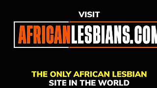 Hot Real African Lesbian Action on the Couch