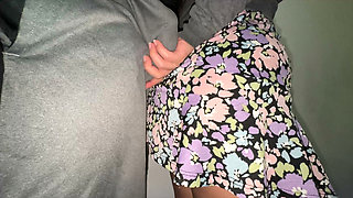 Big-assed Woman Touches a Stranger's Erect Penis. Flash Dick!!