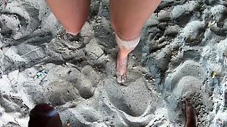 Public Fuck on a Greek Beach with a Big-Titted Amateur